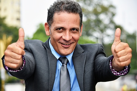 Successful Young Person Wearing Suit And Tieの写真素材