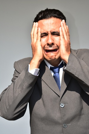 Stressful Minority Business Manの写真素材