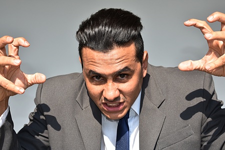 Intimidating Business Manの写真素材
