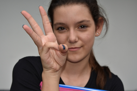 Counting Latina Girl Student