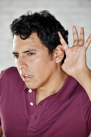 Handsome Adult Male Hearing