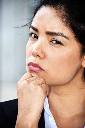 Business Woman Thinking