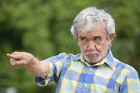 Diverse Male Pointing
