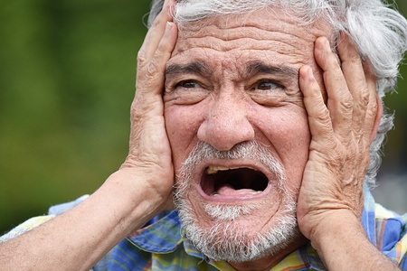 Dementia And Minority Male Manの写真素材