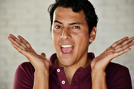 Surprised Male Manの写真素材