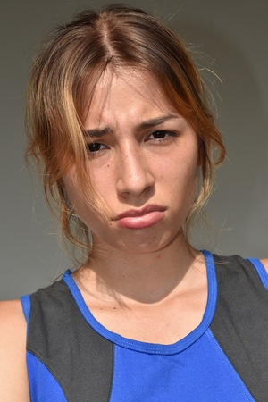 Unhappy Female Youngsterの写真素材