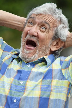 Dementia And Manの写真素材