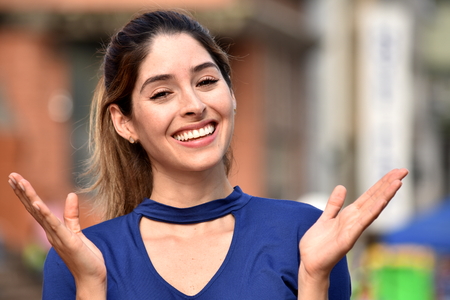 Happy Attractive Diverse Female Womanの写真素材