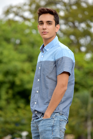 Handsome Young Male Teenの写真素材