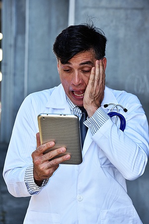 Smart Male Medic And Anxietyの写真素材