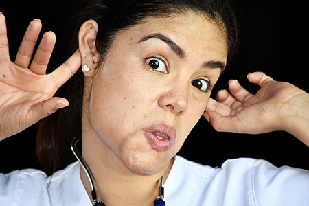 Insane Female Nurse Medical Professionalの写真素材