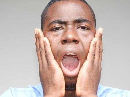 Shocked Business Personの写真素材