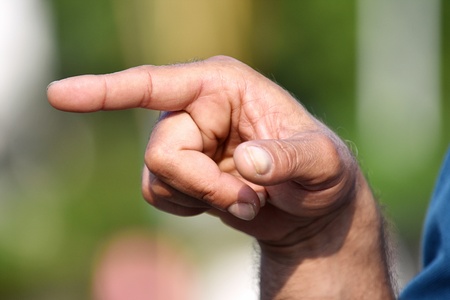 Adult Male Hand Pointing