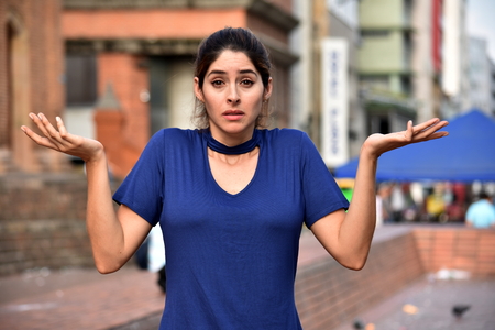 Indecisive Attractive Diverse Personの写真素材