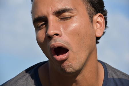 Confused Diverse Maleの写真素材