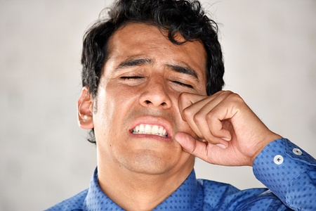 Tearful Adult Maleの写真素材