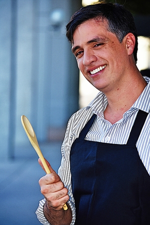 Smiling Adult Male Chefの写真素材