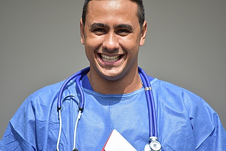 Smart Male Doctor And Happinessの写真素材