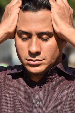 Man Memory Problemsの写真素材