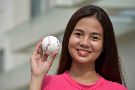 Happy Sporty Minority Female Athleteの写真素材