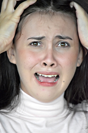 Stressed Adult Femaleの写真素材