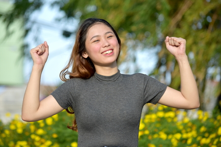 Female And Musclesの写真素材