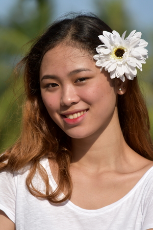 Youthful Female Smilingの写真素材