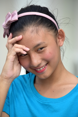 Happy Filipina Femaleの写真素材