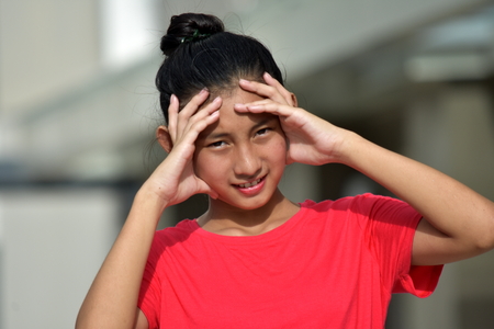 Stressful Girl Youthの写真素材