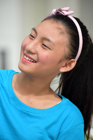 Pretty Female And Happinessの写真素材