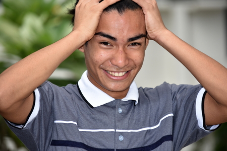 Stressed Male Manの写真素材