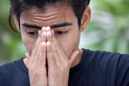 Shameful Male Manの写真素材