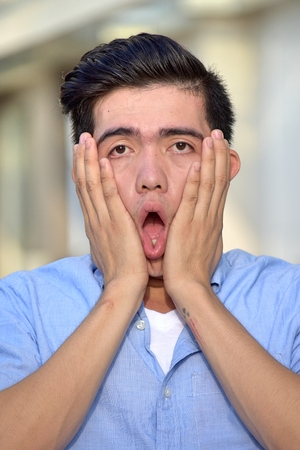 Shocked Male Manの写真素材