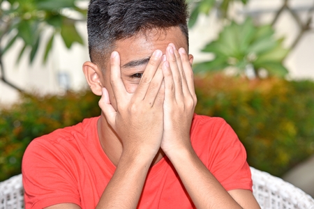 Filipino Male And Fearの写真素材