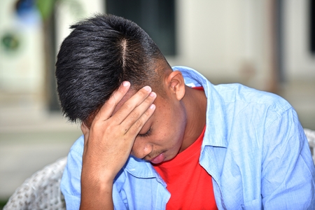 Male Under Stressの写真素材