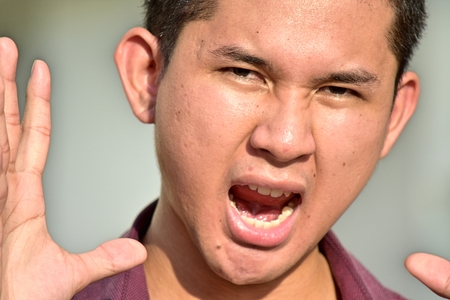 Minority Male And Angerの写真素材