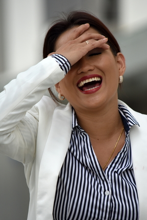Diverse Business Woman Laughingの写真素材