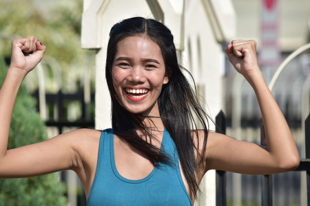 Strong Youthful Diverse Adult Femaleの写真素材