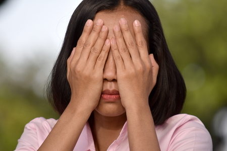 Shameful Youthful Personの写真素材