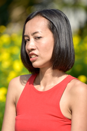 Watchful Minority Adult Femaleの写真素材