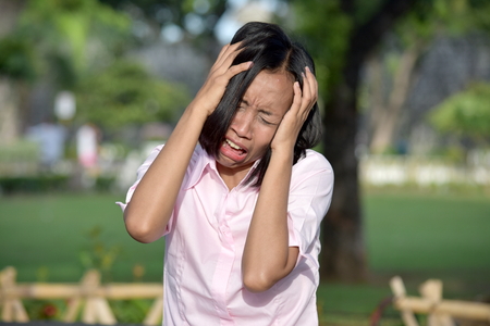 Stressed Adult Femaleの写真素材