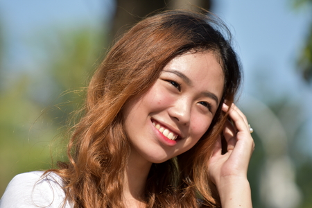 Happy Minority Adult Femaleの写真素材