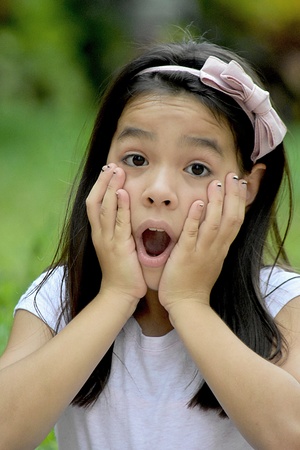 Surprised Girl Youthの写真素材