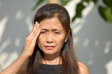 Old Grandmother With Alzheimersの写真素材