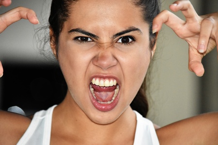 Female Under Stressの写真素材