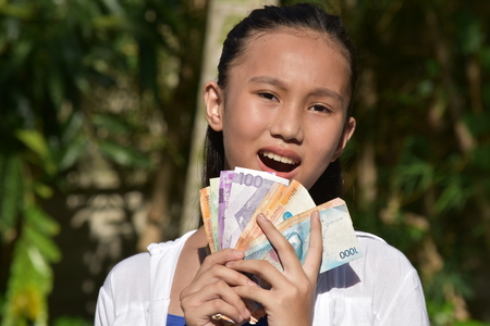 A Youth With Moneyの写真素材