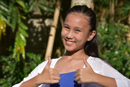 Proud Cute Minority Femaleの写真素材