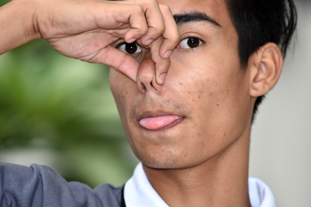 Smelly Young Minority Personの写真素材