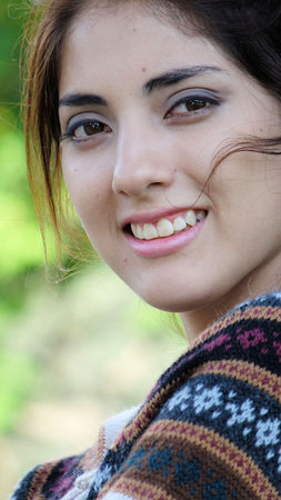 A Latina Female Portraitの写真素材