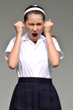 Angry Cute Colombian Juvenileの写真素材